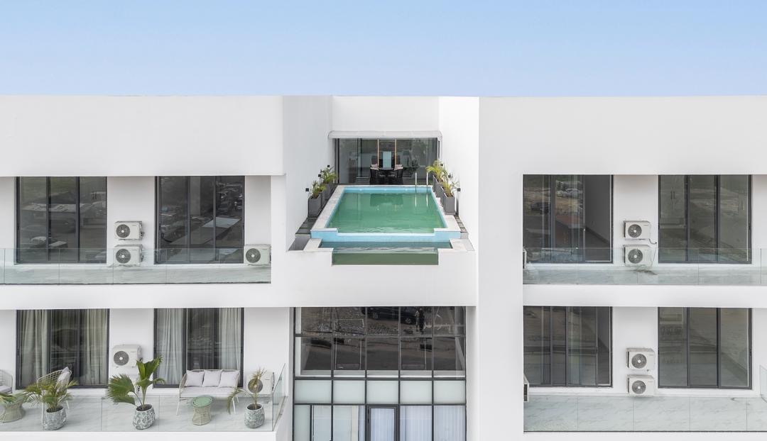 OUR SPACIOUS BRAND NEW 2 BEDROOM APARTMENT WITH ROOFTOP SWIMING POOL AND GYM 🤍✨