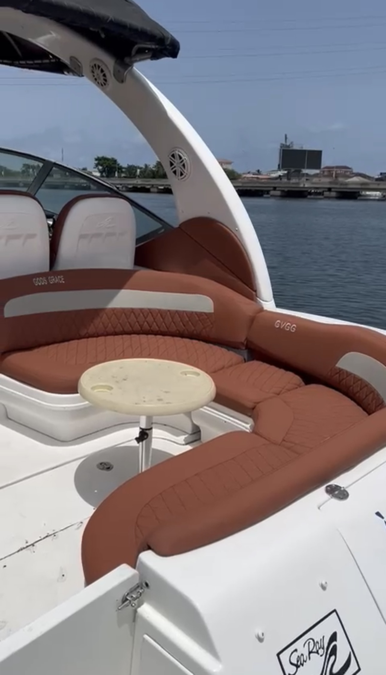 20-Seater boat powered by triple 400HP engines 